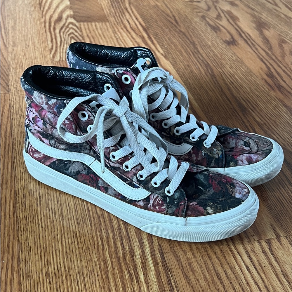 Vans Women's Floral High-Top Sneakers